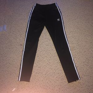 Adidas three stripped sweats